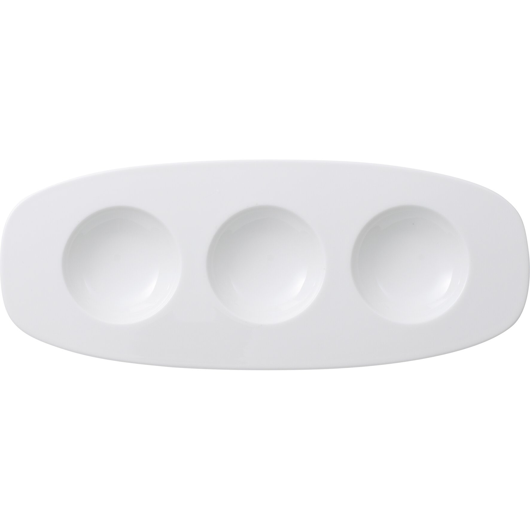 Affinity, Kompartimentenplatte oval 300 x 120 mm